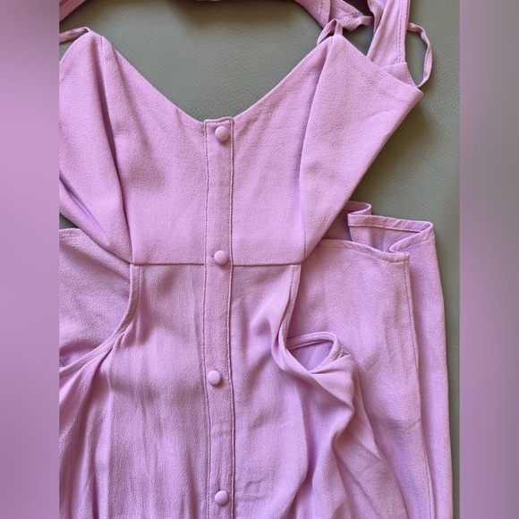 Flynn Skye Pink Cutout Midi Dress - Picture 2 of 6